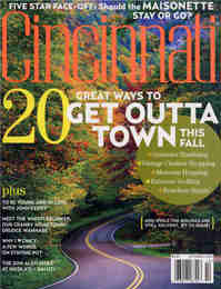 Cincinnati Magazine Cover Feature 20 Great Ways to Get Outta Town this Fall