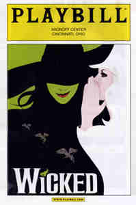Playbill cover featuring Wicked