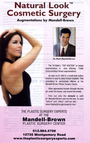 Natural Look Cosmetic Surgery: Augmentations by Mandell-Brown Advertisement Snapshot