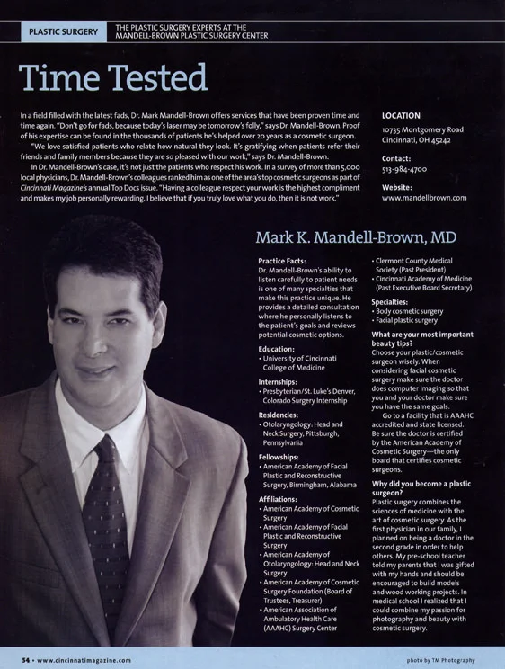 Plastic Surgery: Time Tested Article Snapshot
