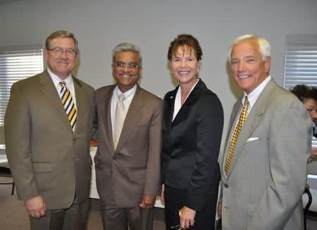 Photo of Justice Cupp, Dr Chris Ramprasad, Judge Sharon Kennedy, Justice Terrence O'Donnell smiling for camera