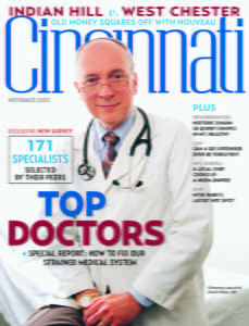 November 2003 Cincinnati Magazine Top Doctors cover