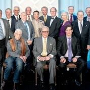 Group of people posing for camera at AACS annual meeting in Las Vegas at Mandalay Bay