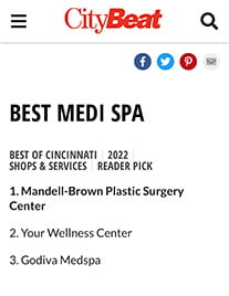 CityBeat Best of 2022, Best Medi Spa