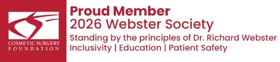 Proud Member - 2026 Webster Society - Standing by the principles of Dr. Richard Webster - Inclusivity, Education, Patient Safety